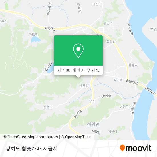 강화도 참숯가마 지도