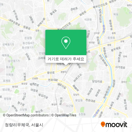청량리우체국 지도