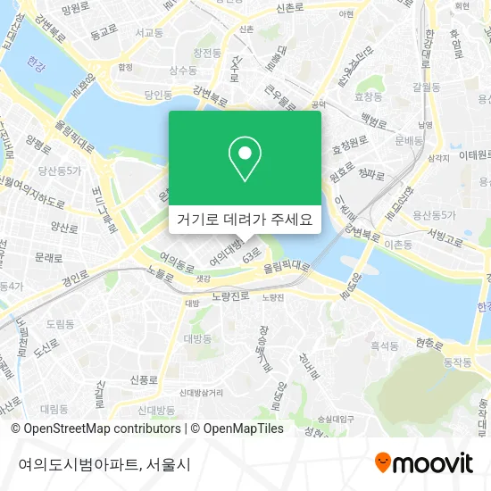 여의도시범아파트 지도