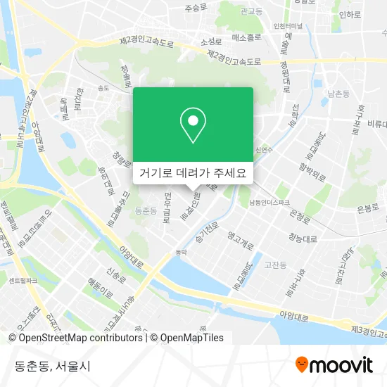 동춘동 지도