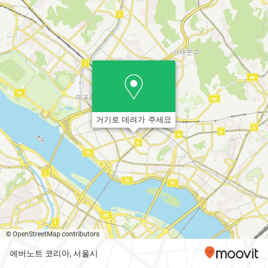 에버노트 코리아 지도