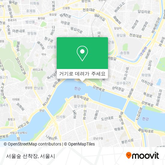 서울숲 선착장 지도