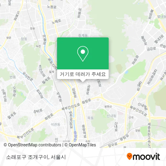 소래포구 조개구이 지도