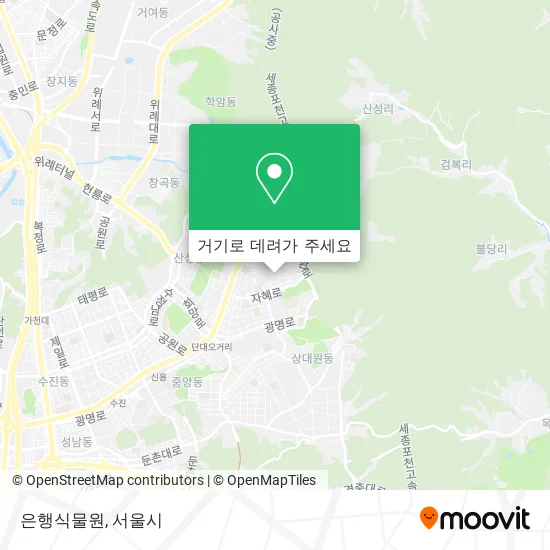 은행식물원 지도