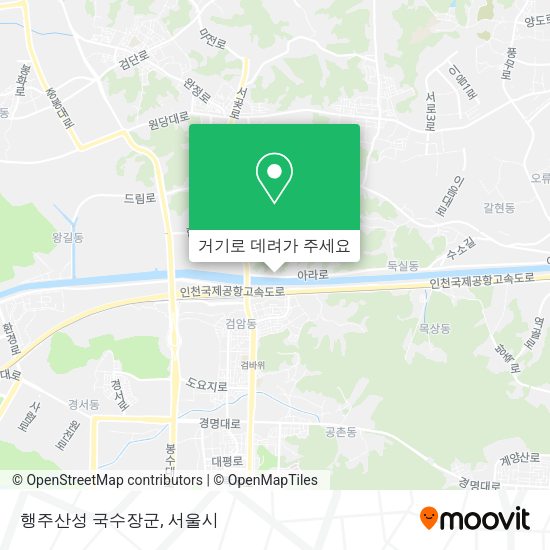 행주산성 국수장군 지도