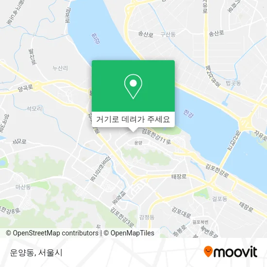 운양동 지도
