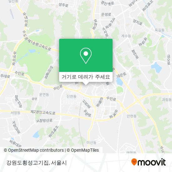 강원도횡성고기집 지도