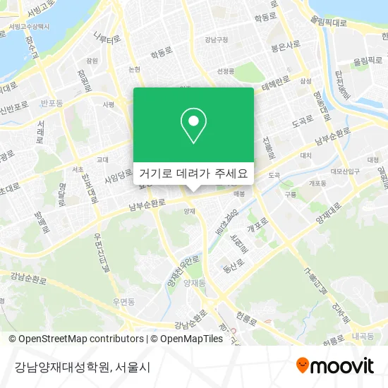 강남양재대성학원 지도
