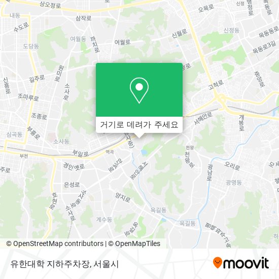 유한대학 지하주차장 지도