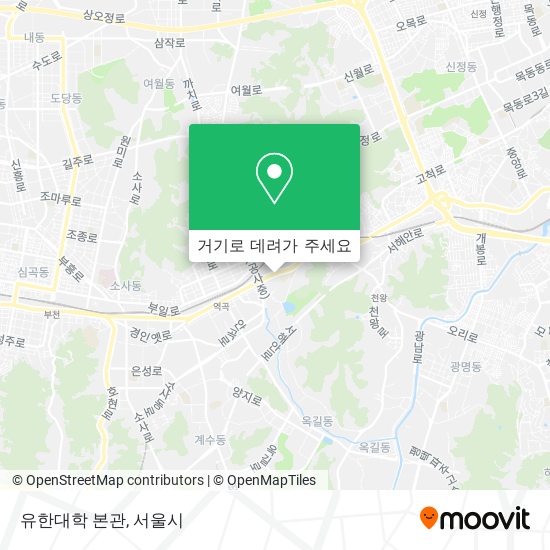 유한대학 본관 지도