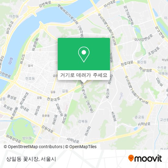상일동 꽃시장 지도