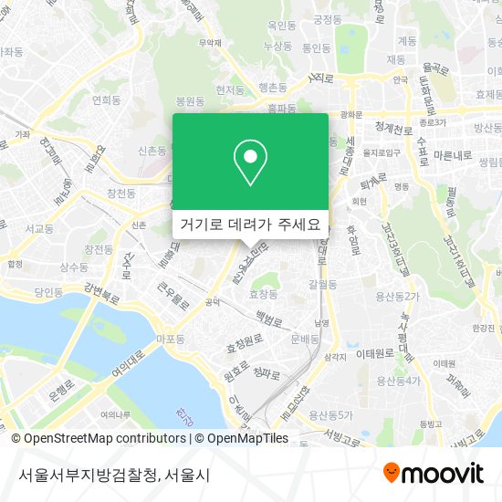서울서부지방검찰청 지도