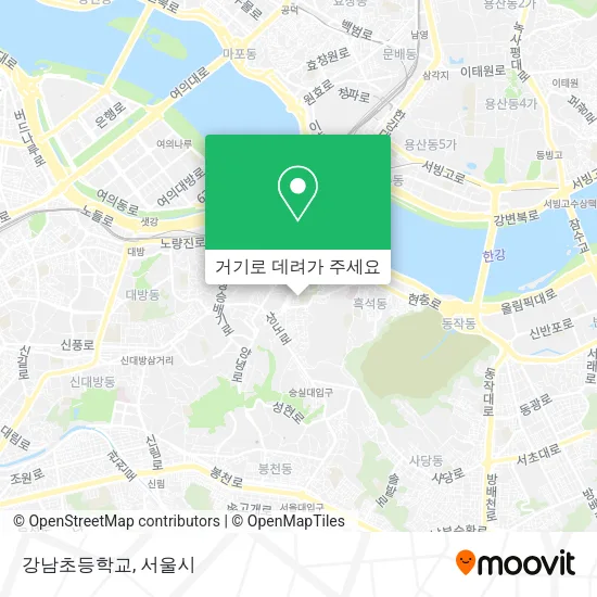 강남초등학교 지도