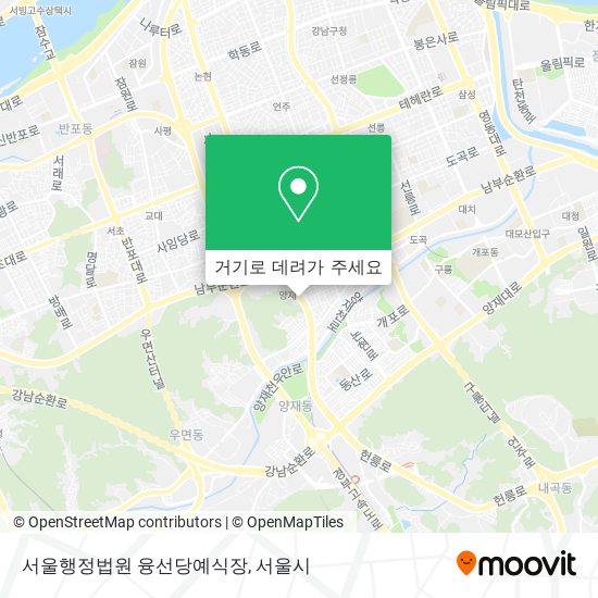 서울행정법원 융선당예식장 지도