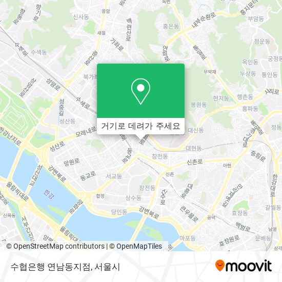 수협은행 연남동지점 지도