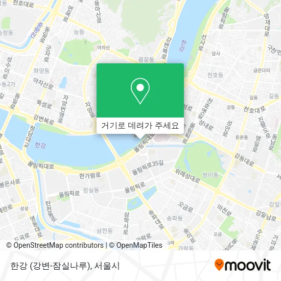 한강 (강변-잠실나루) 지도