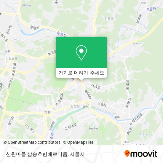 신원마을 삼송호반베르디움 지도