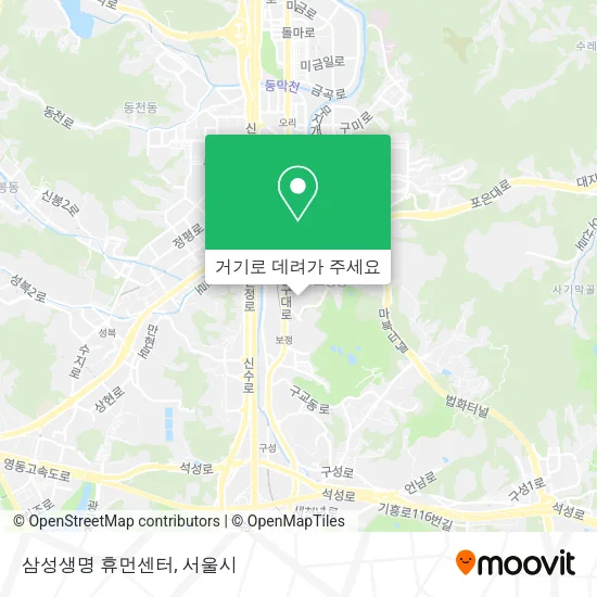 삼성생명 휴먼센터 지도