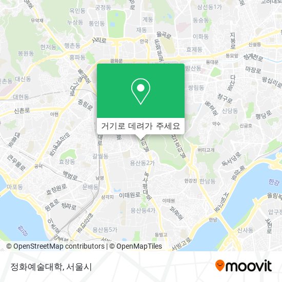 정화예술대학 지도