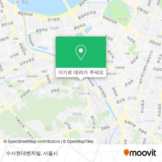 수서현대벤처빌 지도