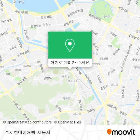 수서현대벤처빌 지도