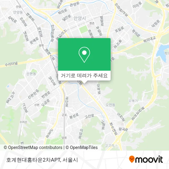 호계현대홈타운2차APT 지도