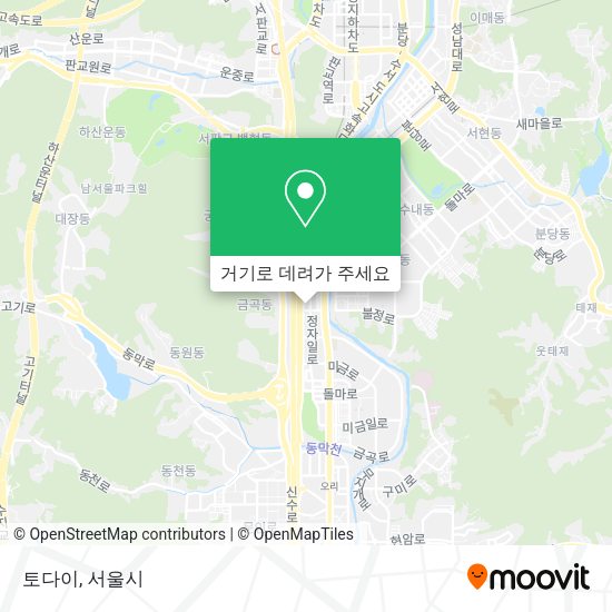 토다이 지도