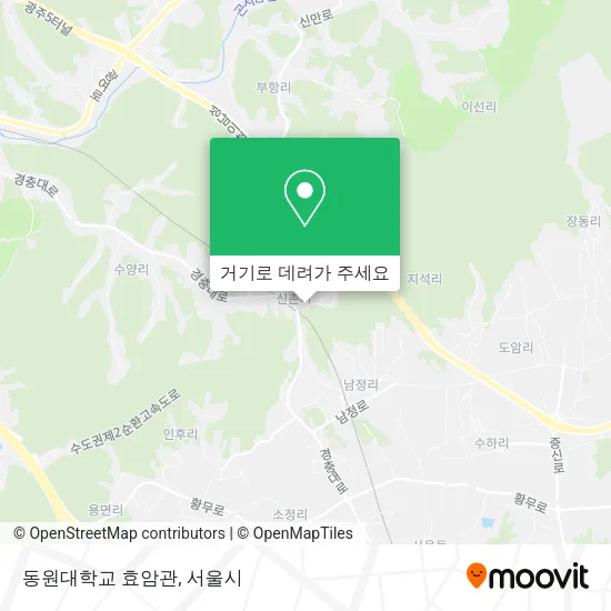 동원대학교 효암관 지도