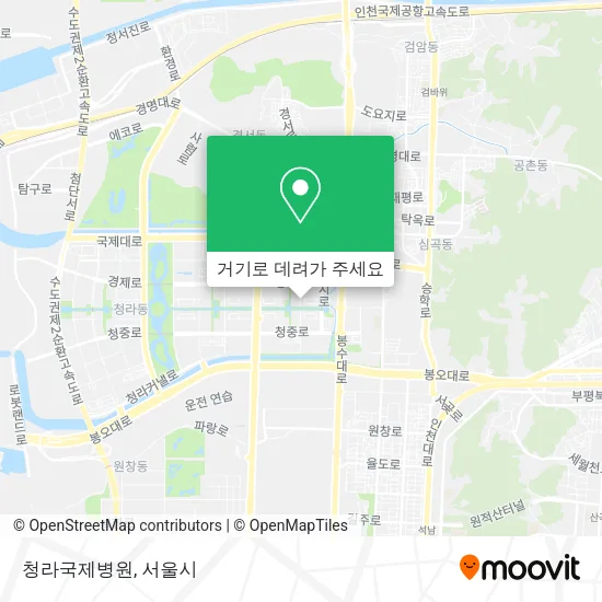 청라국제병원 지도