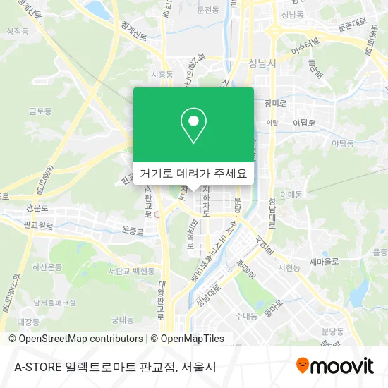 A-STORE 일렉트로마트 판교점 지도