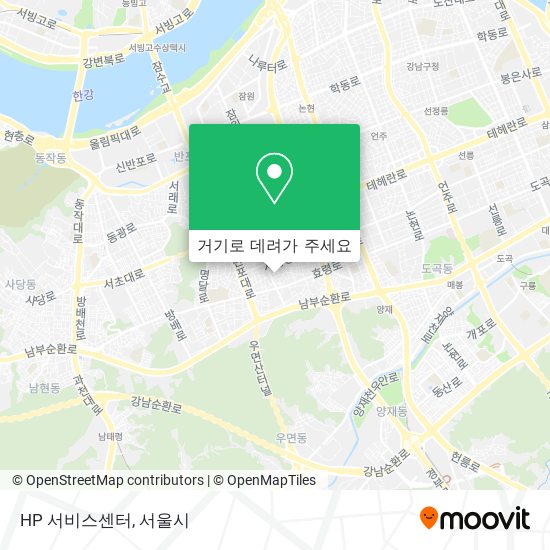 HP 서비스센터 지도