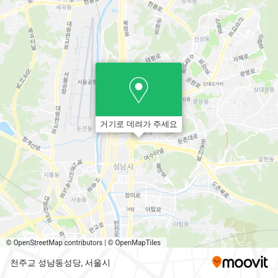 천주교 성남동성당 지도
