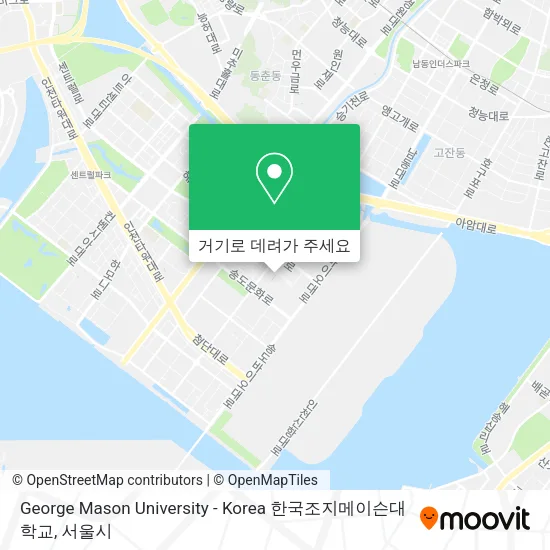 George Mason University - Korea 한국조지메이슨대학교 지도