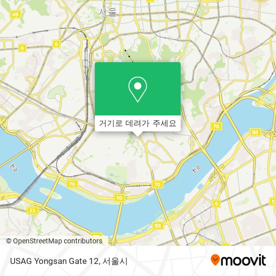 USAG Yongsan Gate 12 지도