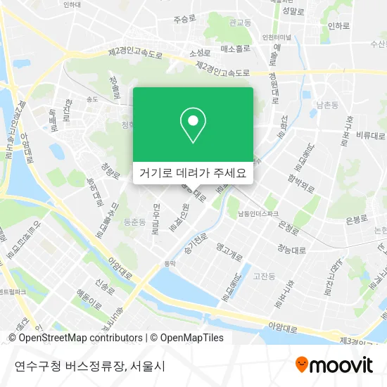 연수구청 버스정류장 지도