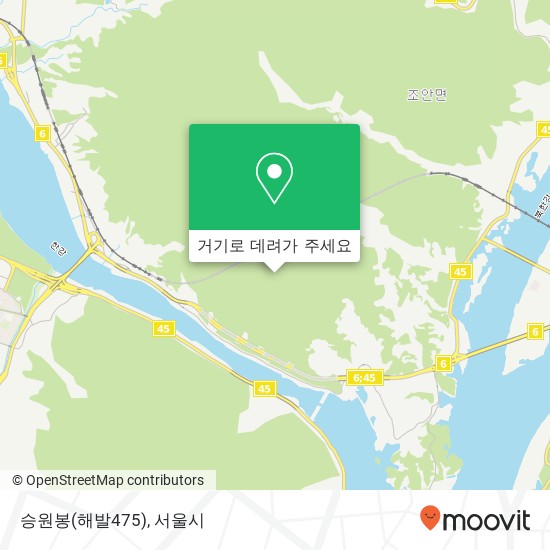 승원봉(해발475) 지도