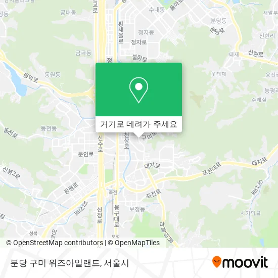 분당 구미 위즈아일랜드 지도