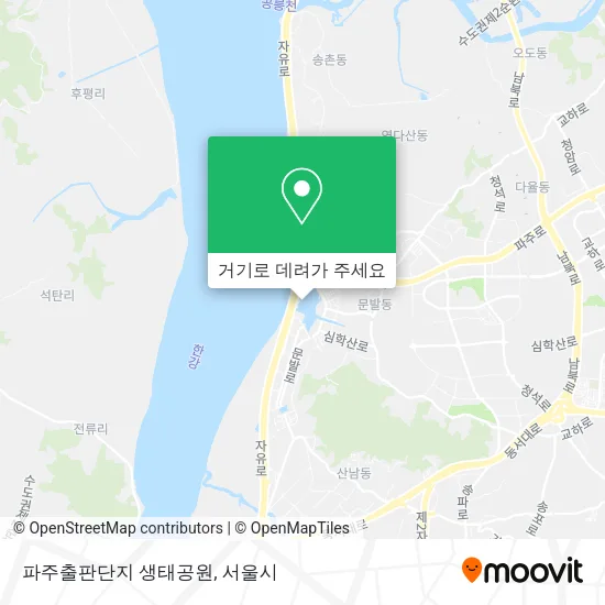 파주출판단지 생태공원 지도