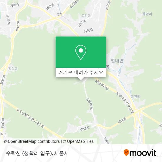 수락산 (청학리 입구) 지도