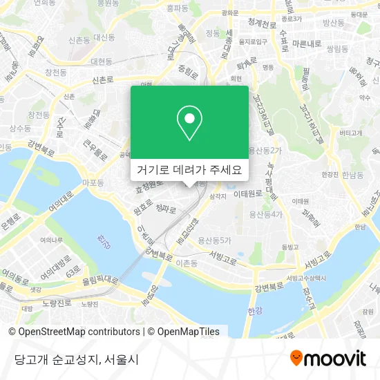 당고개 순교성지 지도