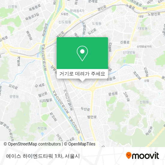 에이스 하이엔드타워 1차 지도