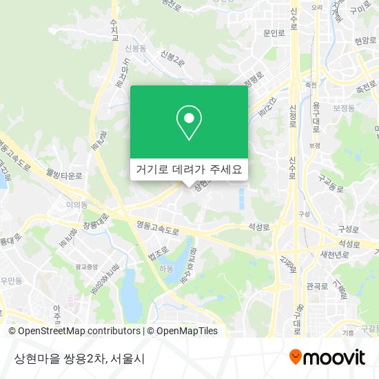 상현마을 쌍용2차 지도