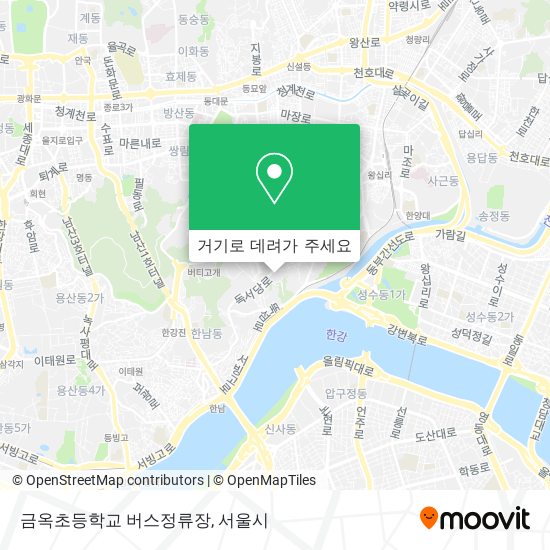 금옥초등학교 버스정류장 지도