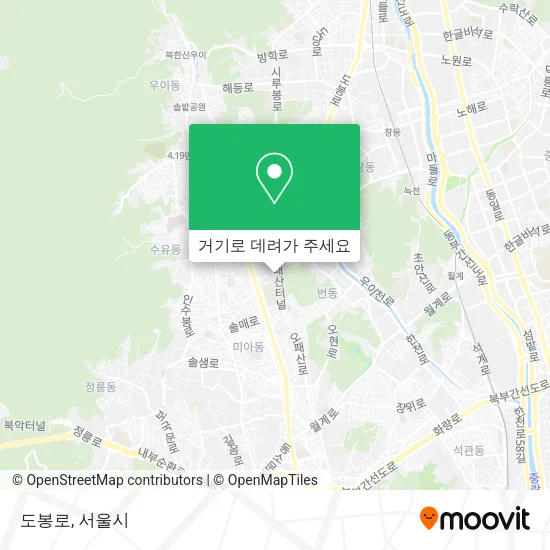 도봉로 지도