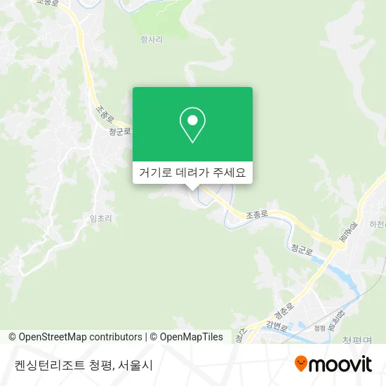 켄싱턴리조트 청평 지도
