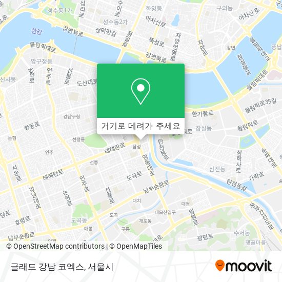 글래드 강남 코엑스 지도