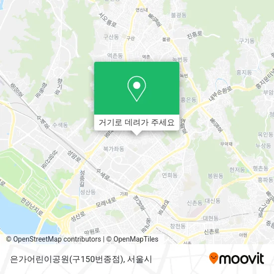 은가어린이공원(구150번종점) 지도