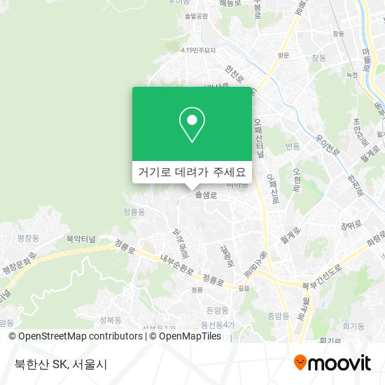 북한산 SK 지도