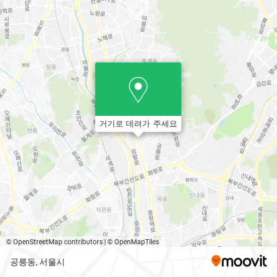 공릉동 지도