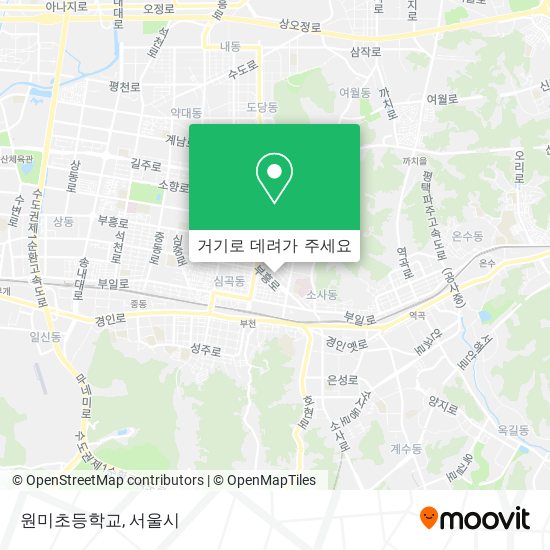 원미초등학교 지도